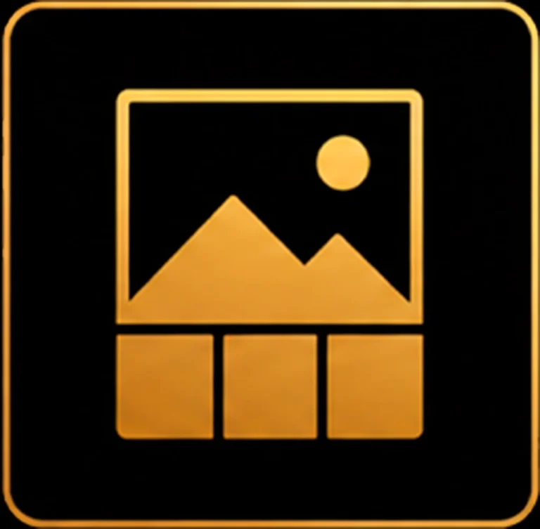 Botão portifólio logo dourado